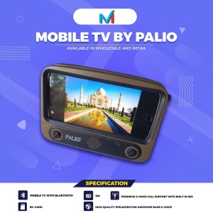 Palio PIBS-36 My Own TV MOT Portable Bluetooth Speaker with Mobile Stand Mobile Accessories NMPS-15-MC-SS-EEPRRSD